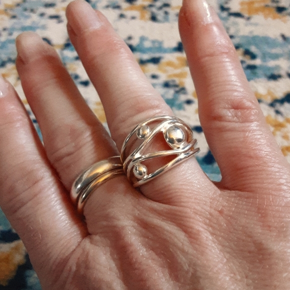 Sterling silver ring - Picture 2 of 2